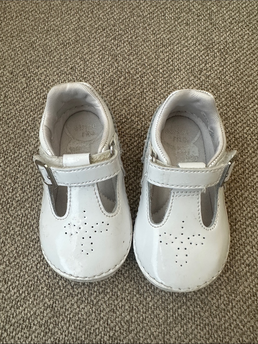 Stride Rite White Patent Mary Jane Toddler Shoes